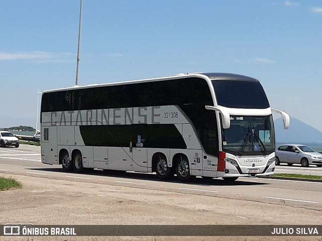 Auto Viação Catarinense 321308 na cidade de Florianópolis, Santa Catarina, Brasil, por JULIO SILVA. ID da foto: 10894872.