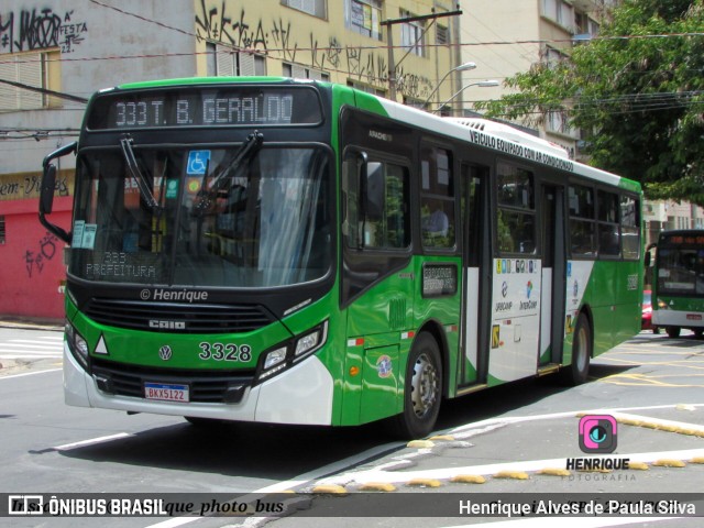 VB Transportes e Turismo 3328 na cidade de Campinas, São Paulo, Brasil, por Henrique Alves de Paula Silva. Número da foto: #10893500.