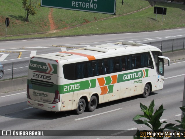 Empresa Gontijo de Transportes 21705 na cidade de São José dos Campos, São Paulo, Brasil, por Rogerio Marques. ID da foto: 10894820.