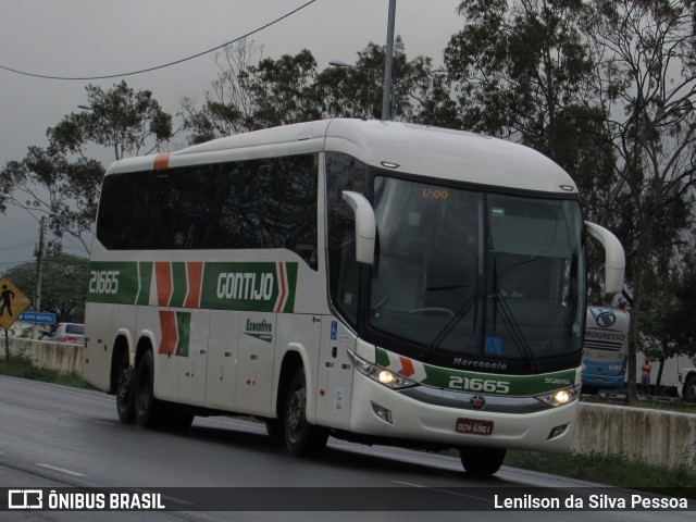 Empresa Gontijo de Transportes 21665 na cidade de Caruaru, Pernambuco, Brasil, por Lenilson da Silva Pessoa. Número da foto: #10894376.