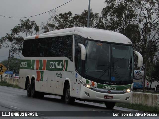 Empresa Gontijo de Transportes 21665 na cidade de Caruaru, Pernambuco, Brasil, por Lenilson da Silva Pessoa. ID da foto: 10894376.