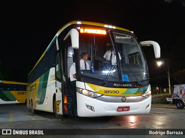 Empresa Gontijo de Transportes 18590 na cidade de Belo Horizonte, Minas Gerais, Brasil, por Rodrigo Barraza. Número da foto: #10893764.