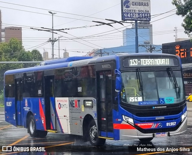 Next Mobilidade - ABC Sistema de Transporte 81.957 na cidade de São Bernardo do Campo, São Paulo, Brasil, por Matheus dos Anjos Silva. ID da foto: 10894968.