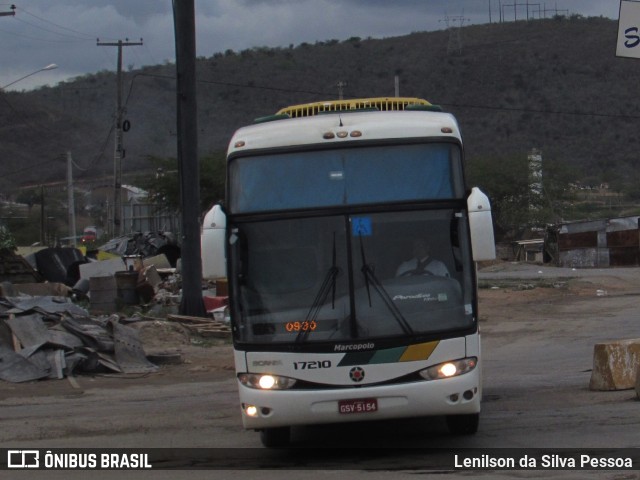 Empresa Gontijo de Transportes 17210 na cidade de Taquaritinga do Norte, Pernambuco, Brasil, por Lenilson da Silva Pessoa. Número da foto: #10894316.