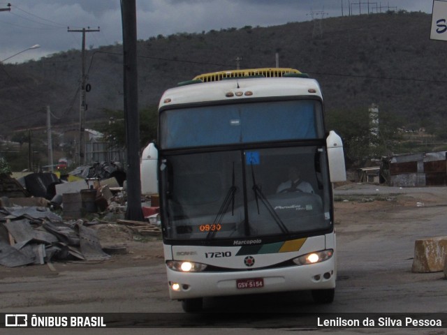 Empresa Gontijo de Transportes 17210 na cidade de Taquaritinga do Norte, Pernambuco, Brasil, por Lenilson da Silva Pessoa. ID da foto: 10894316.