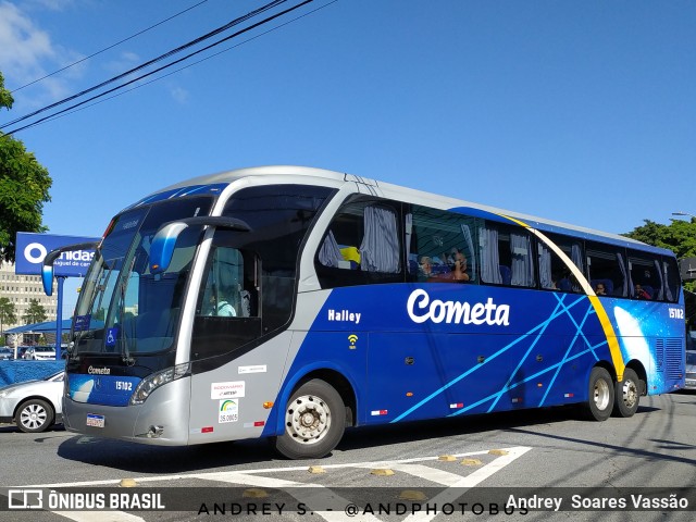 Viação Cometa 15102 na cidade de São Paulo, São Paulo, Brasil, por Andrey  Soares Vassão. ID da foto: 10893844.