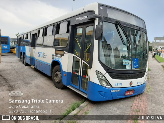 Insular Transportes Coletivos 45191 na cidade de Florianópolis, Santa Catarina, Brasil, por JULIO SILVA. Número da foto: #10895155.
