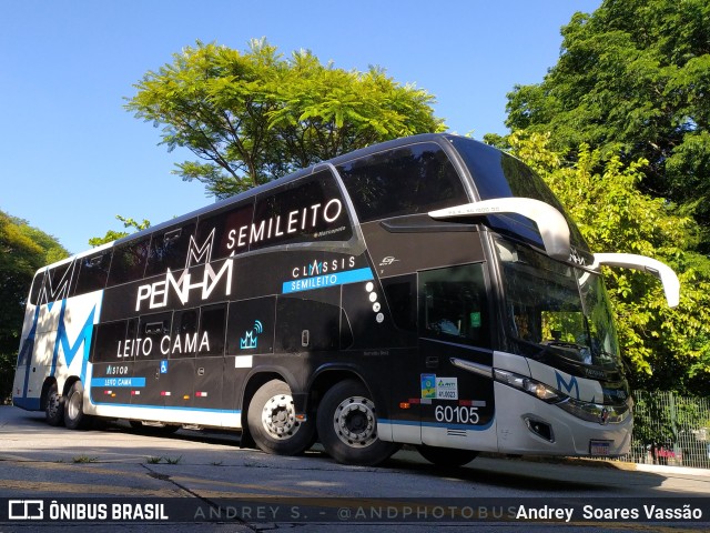 Empresa de Ônibus Nossa Senhora da Penha 60105 na cidade de São Paulo, São Paulo, Brasil, por Andrey  Soares Vassão. ID da foto: 10893782.