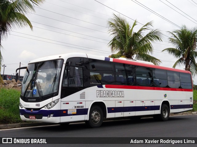 Viação Piracicabana 4403 na cidade de Cubatão, São Paulo, Brasil, por Adam Xavier Rodrigues Lima. Número da foto: #10894093.