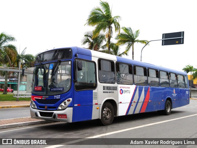 BR Mobilidade Baixada Santista 7127 na cidade de Praia Grande, São Paulo, Brasil, por Adam Xavier Rodrigues Lima. Número da foto: #10894035.