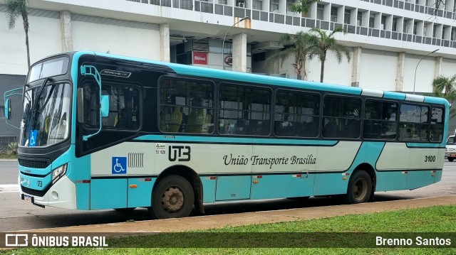 UTB - União Transporte Brasília 3100 na cidade de Brasília, Distrito Federal, Brasil, por Brenno Santos. Número da foto: #10893836.