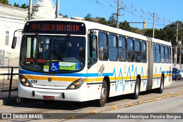 Trevo Transportes Coletivos 1205 na cidade de Porto Alegre, Rio Grande do Sul, Brasil, por Paulo Henrique Pereira Borges. ID da foto: 10894473.