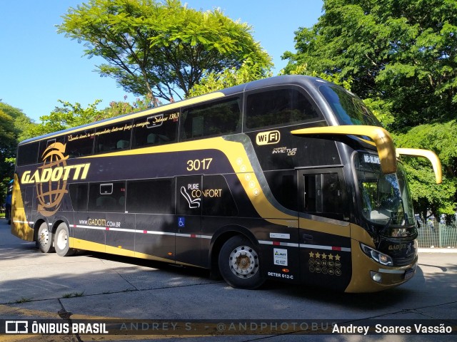 Auto Viação Gadotti 3017 na cidade de São Paulo, São Paulo, Brasil, por Andrey  Soares Vassão. ID da foto: 10893799.