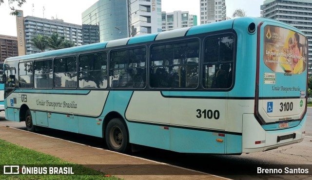 UTB - União Transporte Brasília 3100 na cidade de Brasília, Distrito Federal, Brasil, por Brenno Santos. Número da foto: #10893839.
