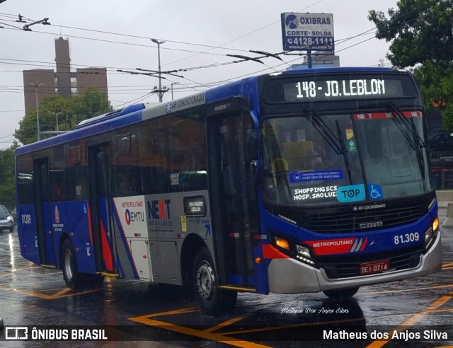 Next Mobilidade - ABC Sistema de Transporte 81.309 na cidade de São Bernardo do Campo, São Paulo, Brasil, por Matheus dos Anjos Silva. ID da foto: 10895074.