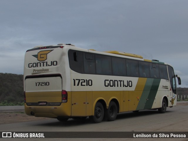 Empresa Gontijo de Transportes 17210 na cidade de Taquaritinga do Norte, Pernambuco, Brasil, por Lenilson da Silva Pessoa. ID da foto: 10898066.