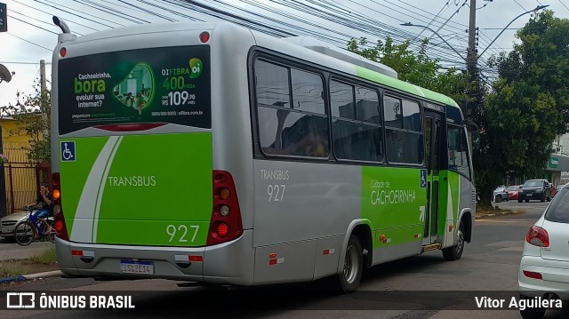 Transbus Cachoeirinha 927 na cidade de Cachoeirinha, Rio Grande do Sul, Brasil, por Vitor Aguilera. ID da foto: 10898838.