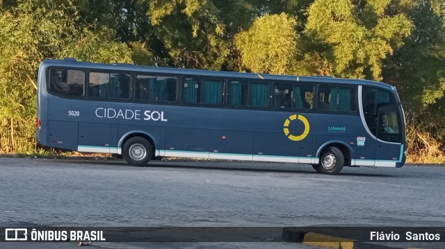 Viação Cidade Sol 5020 na cidade de Cruz das Almas, Bahia, Brasil, por Flávio  Santos. Número da foto: #10896163.