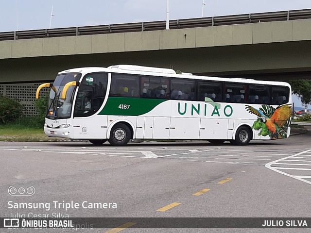 Empresa União de Transportes 4167 na cidade de Florianópolis, Santa Catarina, Brasil, por JULIO SILVA. ID da foto: 10895878.