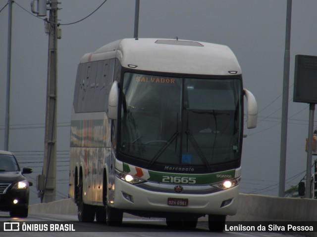 Empresa Gontijo de Transportes 21665 na cidade de Caruaru, Pernambuco, Brasil, por Lenilson da Silva Pessoa. Número da foto: #10898155.