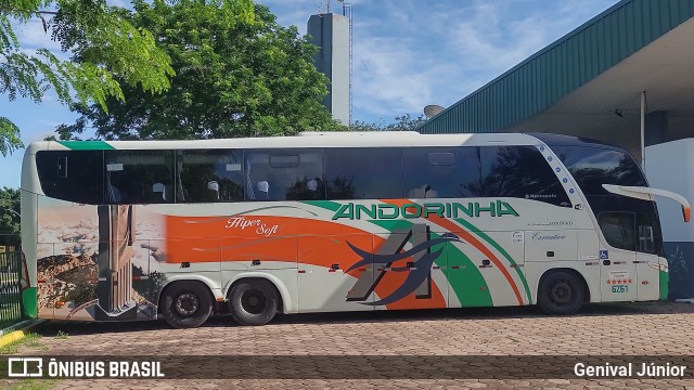 Empresa de Transportes Andorinha 6261 na cidade de Corumbá, Mato Grosso do Sul, Brasil, por Genival Júnior. ID da foto: 10897378.