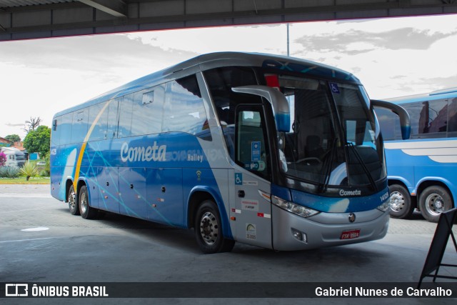 Viação Cometa 14129 na cidade de Guaratinguetá, São Paulo, Brasil, por Gabriel Nunes de Carvalho. ID da foto: 10898311.