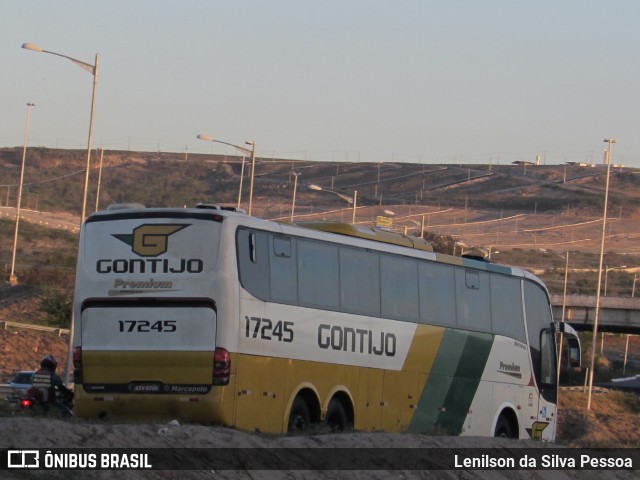 Empresa Gontijo de Transportes 17245 na cidade de Caruaru, Pernambuco, Brasil, por Lenilson da Silva Pessoa. ID da foto: 10897611.