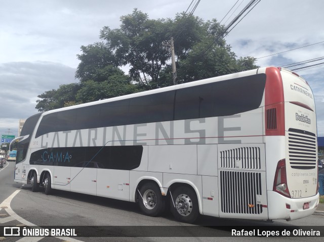 Auto Viação Catarinense 3712 na cidade de São Paulo, São Paulo, Brasil, por Rafael Lopes de Oliveira. ID da foto: 10898584.