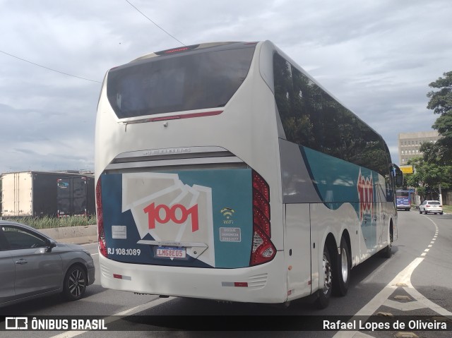 Auto Viação 1001 RJ 108.1089 na cidade de São Paulo, São Paulo, Brasil, por Rafael Lopes de Oliveira. ID da foto: 10895947.