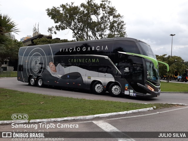 Viação Garcia 86008 na cidade de Florianópolis, Santa Catarina, Brasil, por JULIO SILVA. Número da foto: #10895972.