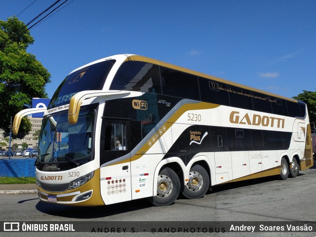 Auto Viação Gadotti 5230 na cidade de São Paulo, São Paulo, Brasil, por Andrey  Soares Vassão. Número da foto: #10896169.