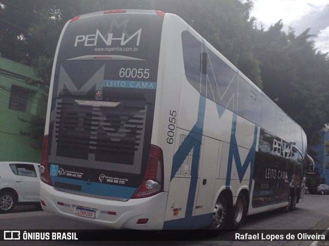 Empresa de Ônibus Nossa Senhora da Penha 60055 na cidade de São Paulo, São Paulo, Brasil, por Rafael Lopes de Oliveira. ID da foto: 10895890.