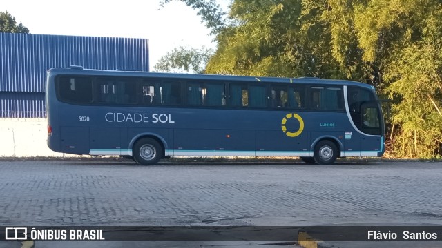 Viação Cidade Sol 5020 na cidade de Cruz das Almas, Bahia, Brasil, por Flávio  Santos. Número da foto: #10896158.
