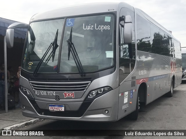 Auto Viação 1001 RJ 108.1174 na cidade de Niterói, Rio de Janeiro, Brasil, por Luiz Eduardo Lopes da Silva. Número da foto: #10900550.