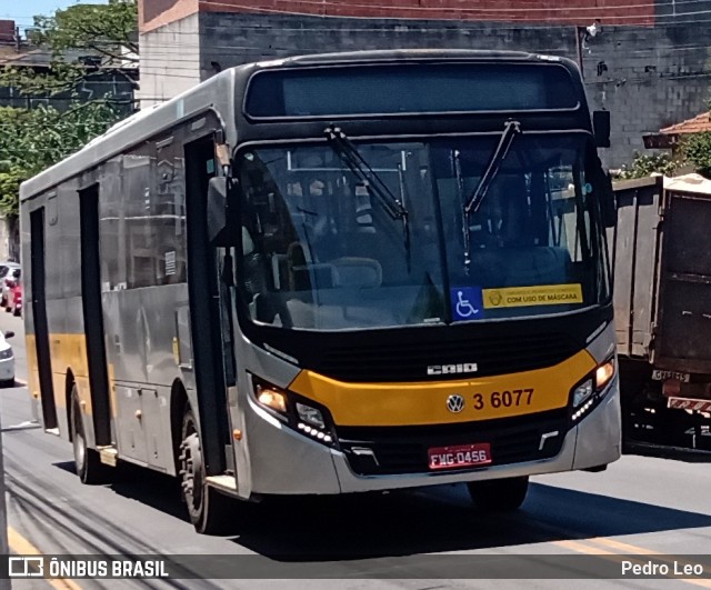 Transunião Transportes 3 6077 na cidade de Ferraz de Vasconcelos, São Paulo, Brasil, por Pedro Leo. Número da foto: #10900361.