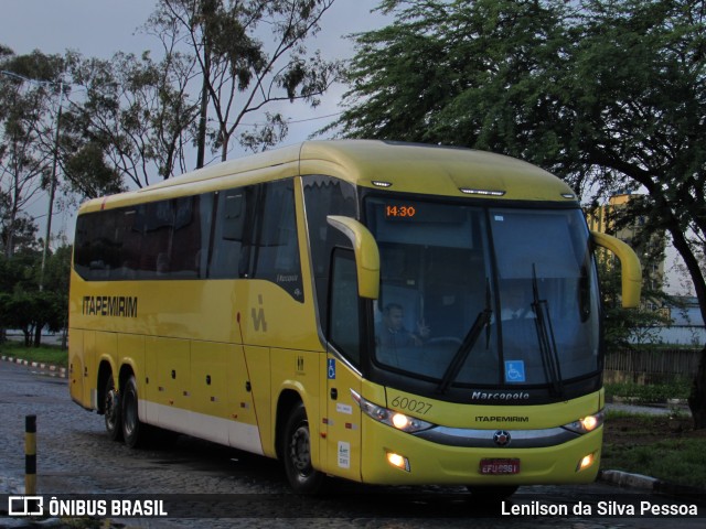 Viação Itapemirim 60027 na cidade de Caruaru, Pernambuco, Brasil, por Lenilson da Silva Pessoa. Número da foto: #10901018.