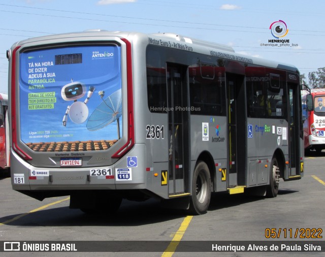 Expresso CampiBus 2361 na cidade de Campinas, São Paulo, Brasil, por Henrique Alves de Paula Silva. Número da foto: #10901292.