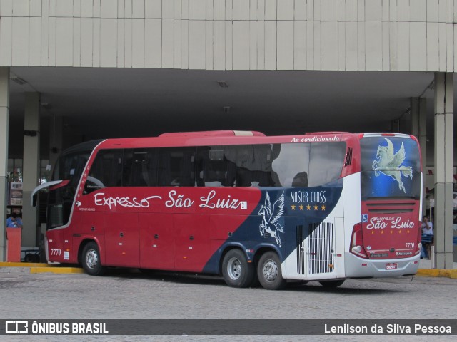 Expresso São Luiz 7770 na cidade de Caruaru, Pernambuco, Brasil, por Lenilson da Silva Pessoa. Número da foto: #10901262.