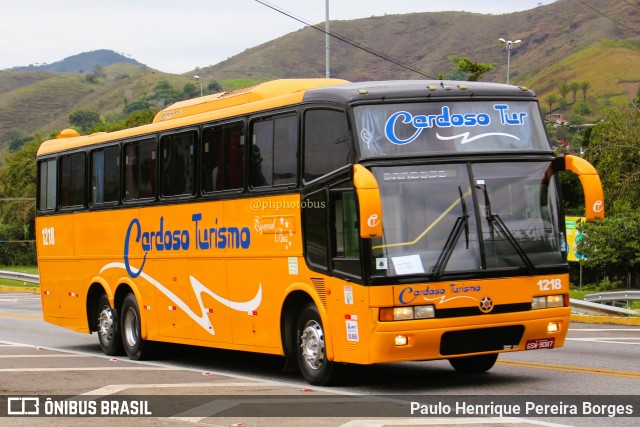 Cardoso Turismo 1218 na cidade de Barra do Piraí, Rio de Janeiro, Brasil, por Paulo Henrique Pereira Borges. Número da foto: #10901136.