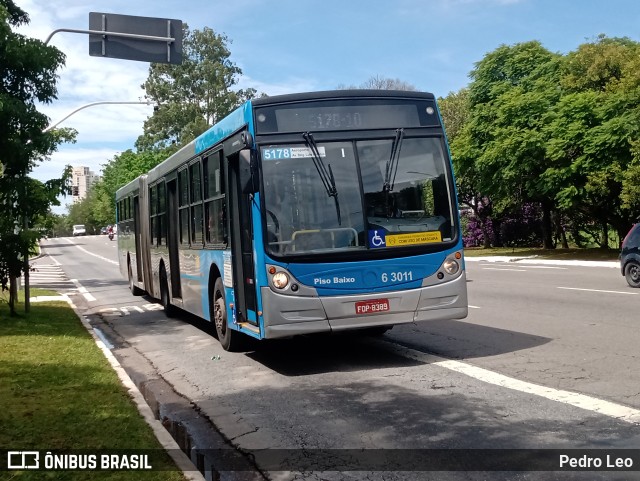 Viação Paratodos > São Jorge > Metropolitana São Paulo > Mobibrasil 6 3011 na cidade de São Paulo, São Paulo, Brasil, por Pedro Leo. Número da foto: #10900335.
