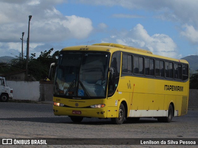 Viação Itapemirim 8205 na cidade de Caruaru, Pernambuco, Brasil, por Lenilson da Silva Pessoa. ID da foto: 10901238.