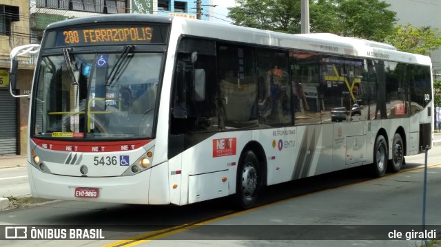 Next Mobilidade - ABC Sistema de Transporte 5436 na cidade de São Paulo, São Paulo, Brasil, por cle giraldi. ID da foto: 10901765.