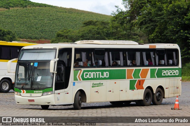 Empresa Gontijo de Transportes 20220 na cidade de Manhuaçu, Minas Gerais, Brasil, por Athos Lauriano do Prado. ID da foto: 10903097.