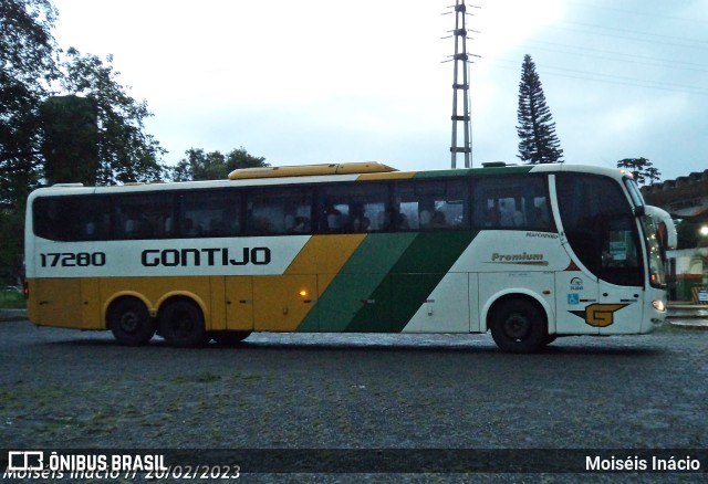 Empresa Gontijo de Transportes 17280 na cidade de Cubatão, São Paulo, Brasil, por Moiséis Inácio. ID da foto: 10902969.