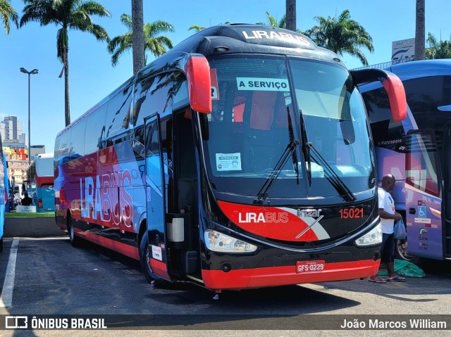 Lirabus 15021 na cidade de Aparecida, São Paulo, Brasil, por João Marcos William. Número da foto: #10903731.