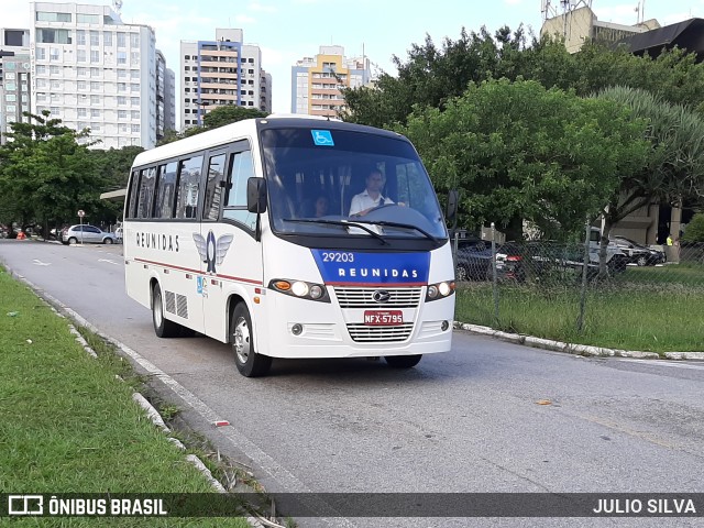 Reunidas Transportes Coletivos 29203 na cidade de Florianópolis, Santa Catarina, Brasil, por JULIO SILVA. ID da foto: 10901685.