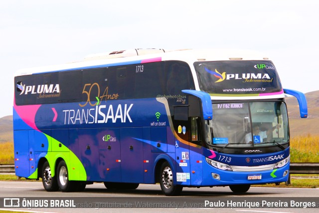 Trans Isaak Turismo 1713 na cidade de Porto Real, Rio de Janeiro, Brasil, por Paulo Henrique Pereira Borges. Número da foto: #10903473.