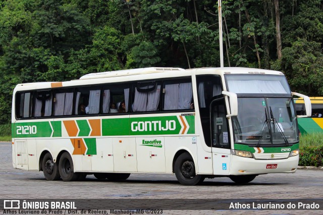 Empresa Gontijo de Transportes 21210 na cidade de Manhuaçu, Minas Gerais, Brasil, por Athos Lauriano do Prado. ID da foto: 10903046.