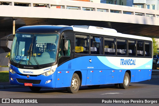 Transcal Sul Transportes Coletivos 24860 na cidade de Porto Alegre, Rio Grande do Sul, Brasil, por Paulo Henrique Pereira Borges. Número da foto: #10903437.