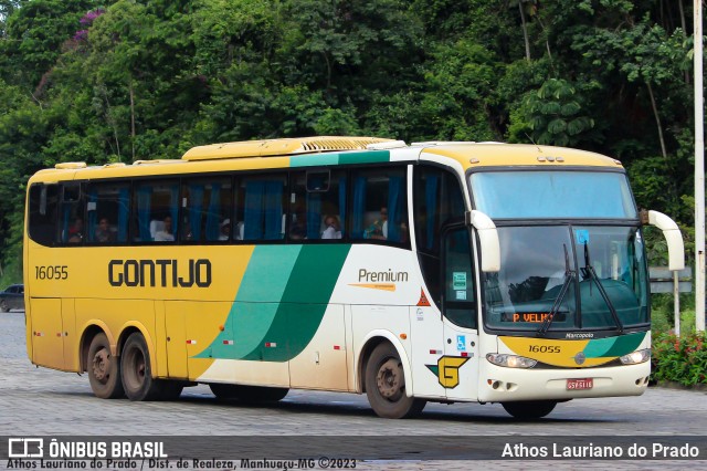 Empresa Gontijo de Transportes 16055 na cidade de Manhuaçu, Minas Gerais, Brasil, por Athos Lauriano do Prado. Número da foto: #10903037.